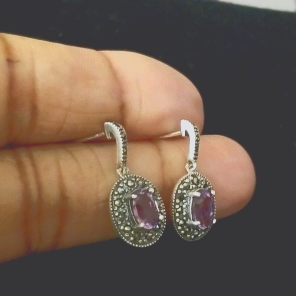 925 Silver Dangle Earrings - Picture 3 of 6